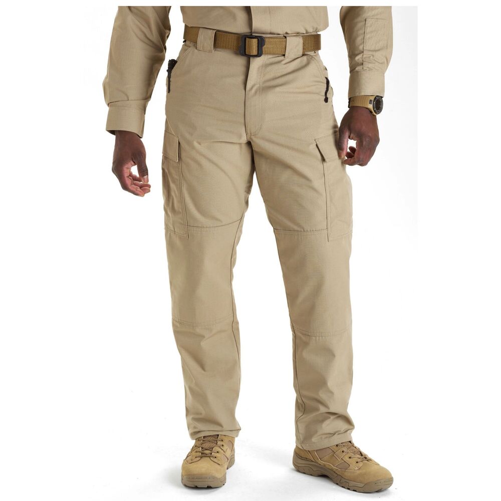 5.11 Tactical Relaxed Fit TDU Cargo Pant Mens Large Khaki Ripstop Adjustable
